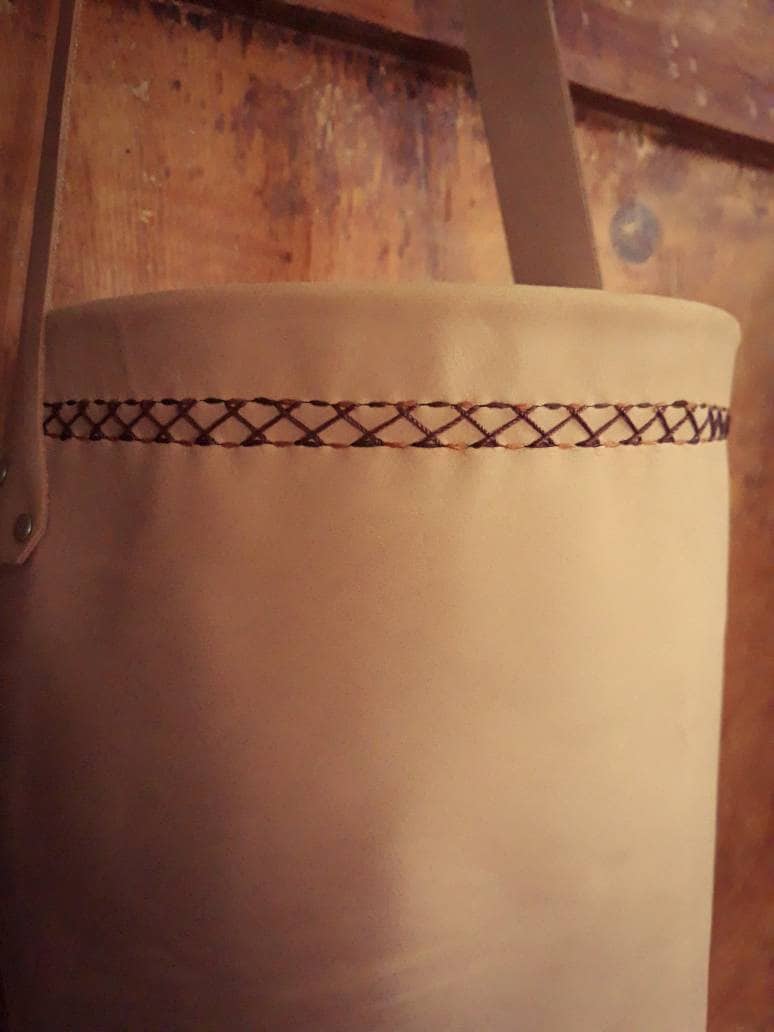 Eimer Tasche, Stickerei, Frau Lederbeutel, Leder Schultertasche, Beuteltasche, Kordelzug, Ledertasche Eimer Tasche, Stickerei, Frau Lederbeutel, Leder Schultertasche, Beuteltasche, Kordelzug, Ledertasche von ZazooHandcrafts