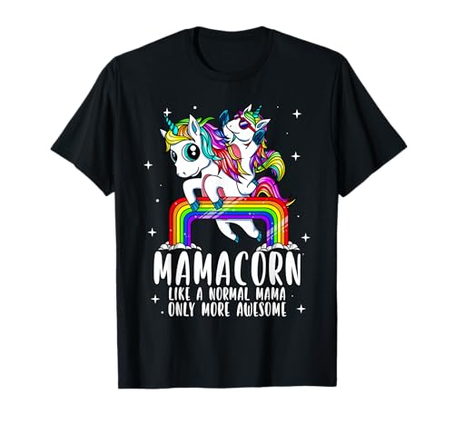 Mamacorn wie eine Mama Nur mehr Fantastisches Einhorn Mama T-Shirt Mamacorn wie eine Mama Nur mehr Fantastisches Einhorn Mama T-Shirt von Zazzy Mama Corn