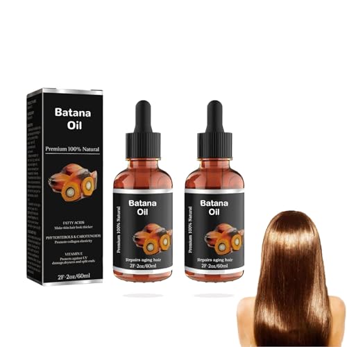 Bio Batana öl für haarwachstum, 2 Stück Veganic Natural Hair Growth oil für Männern und Frauen Haare Dr Sebi, Verbessert Die Ausstrahlung von Haar (120ml) von Zbcmc