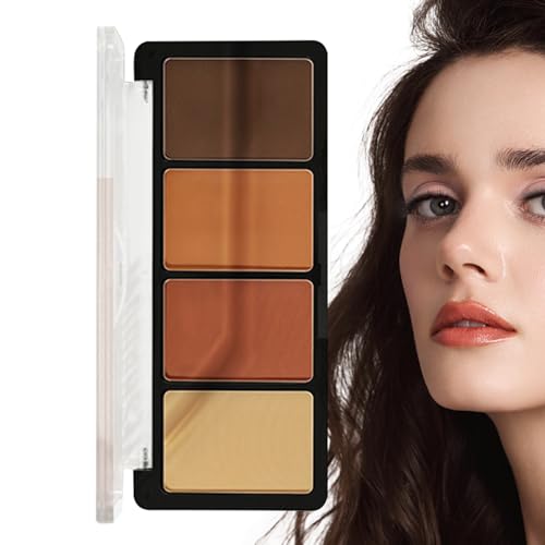 Matte Glitzer-Make-up-Palette - Glitzermatte Make-up-Palette,Langlebiger Make-up-Lidschatten in 4 Farben für Frauen, Mädchen, Geburtstagsgeschenke Zceplem von Zceplem