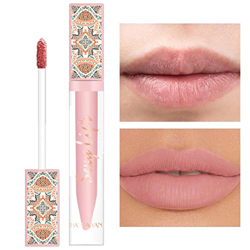 Matter Lipgloss | Flüssiger Lipgloss Matt - Glatter, wasserfester Lippenfleck für Mädchen, Frauen, Frauen, Damen, natürliche, langanhaltende Kosmetik für Anfänger und Fortgeschrittene Zceplem von Zceplem