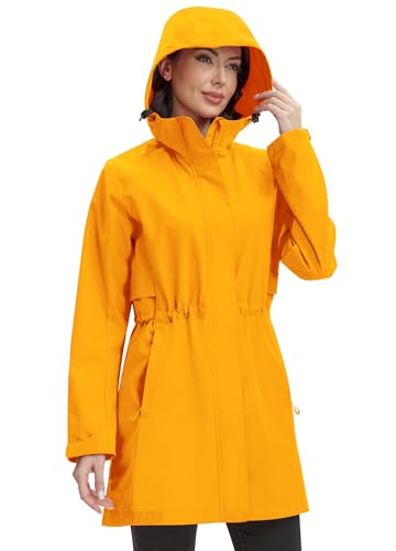 Zdoynto Regenjacke Damen Lang Softshelljacke Regenmantel Frauen Wasserdicht Jacke Trenchcoat Windbreaker Leichte Übergangsjacke Mantel Gelb 2XL Zdoynto Regenjacke Damen Lang Softshelljacke Regenmantel Frauen Wasserdicht Jacke Trenchcoat Windbreaker Leichte Übergangsjacke Mantel Gelb 2XL von Zdoynto
