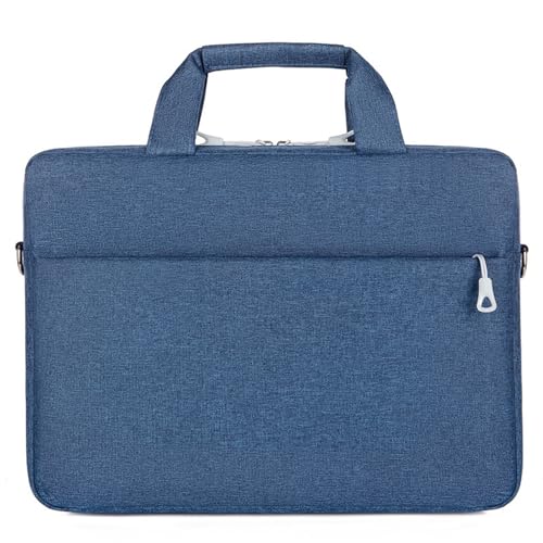 Computertasche aus Oxford-Stoff, 35,6 cm (14/15,6 Zoll), Laptoptasche mit Griff, Laptop-Umhängetasche für Herren, Damen, Studenten, blau von Zdprkqzvz