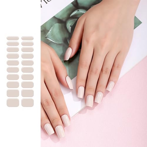 Halb ausgehärtete Gel-Nagellack-Streifen, selbstklebende Gel-Kunst-Aufkleber, dauerhaft, einfarbig, Gel-Aufkleber mit Feile Halb ausgehärtete Gel-Nagellack-Streifen, selbstklebende Gel-Kunst-Aufkleber, dauerhaft, einfarbig, Gel-Aufkleber mit Feile von Zdprkqzvz