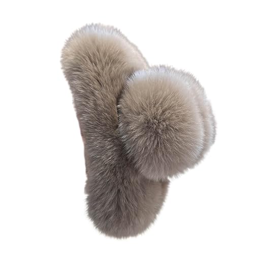 Modische Haarklammern, eleganter Haarschmuck, Kunstfell-Haarspange, für Mädchen und Damen von Zdprkqzvz