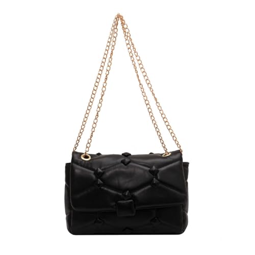 Vielseitige Umhängetasche, elegante Handtasche, bequem zu tragen, geeignet für den täglichen Pendler, Einkaufen oder Reisen, Schwarz von Zdprkqzvz