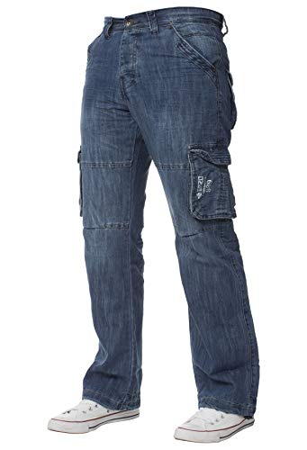 Ze ENZO Herren Jeanshose * one Size Gr. 34 W/32 L, Midstonewash von Ze ENZO