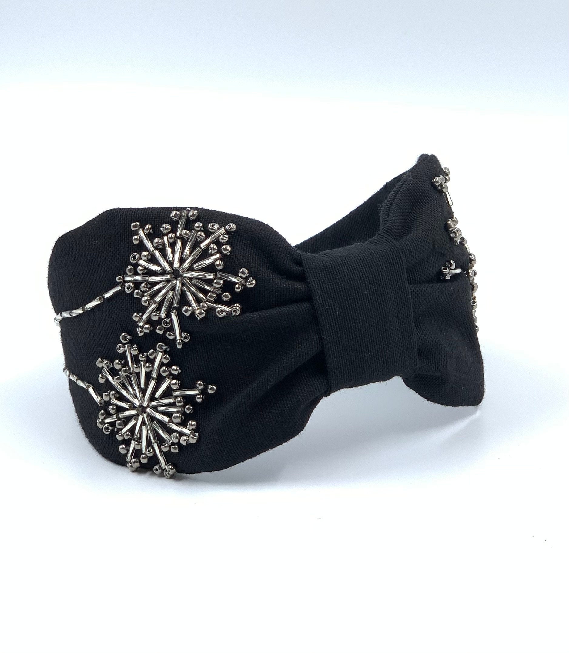 Damen Haar Accessoire, Stoff Stirnband, Accessoire, Besticktes Handgemachtes Stirnband von ZeLiCeDesign