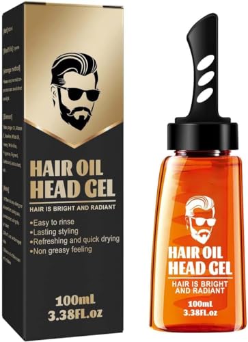 2-in-1-Haarwachs-Gel-Bandkamm, lang anhaltendes Styling-Gel und Wachs für Herren, schnell trocknend, feuchtigkeitsspendend von ZeTjieXing