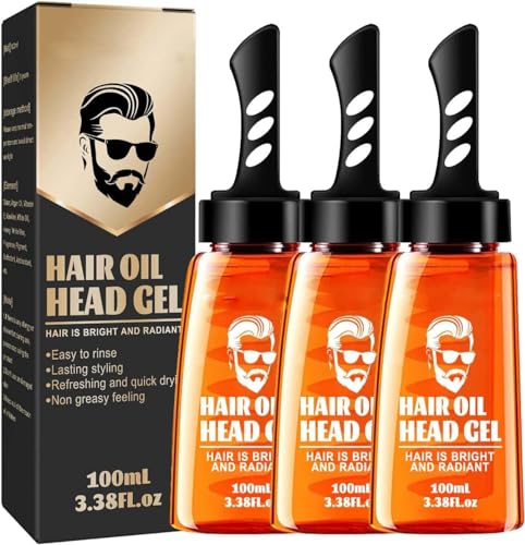 2-in-1-Haarwachs-Gel-Bandkamm, lang anhaltendes Styling-Gel und Wachs für Herren, schnell trocknend, feuchtigkeitsspendend von ZeTjieXing