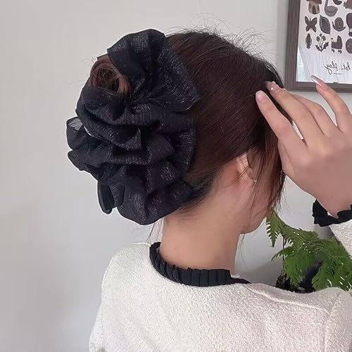 2025 neue Chiffon-Seiden-Haarklammern, Haarklammern mit Schleife und Haarklammern mit großer Schleife aus Tüllgewebe, Haarstyling-Tool für Damen von ZeTjieXing