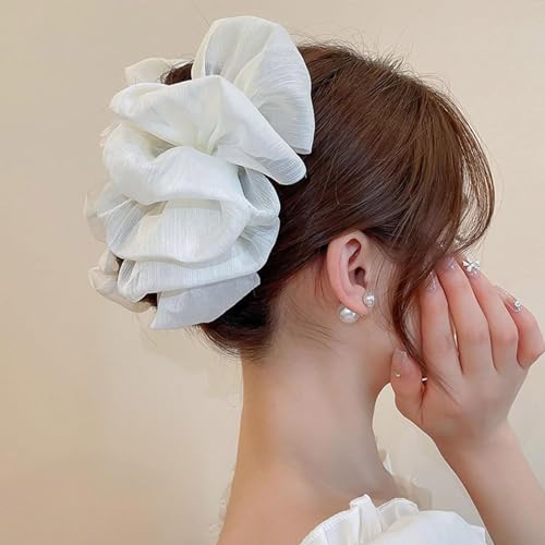 2025 neue Chiffon-Seiden-Haarklammern, Haarklammern mit Schleife und Haarklammern mit großer Schleife aus Tüllgewebe, Haarstyling-Tool für Damen von ZeTjieXing