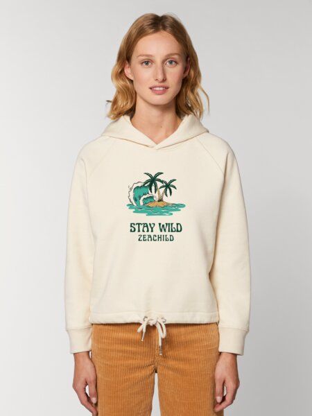 Bio Sweater Damen - Stay Wild Zeachild von Zeachild