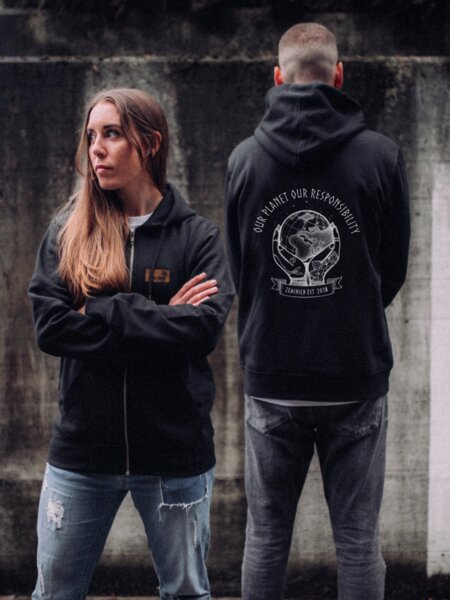 Zeachild Our Planet Zip Hoodie Unisex von Zeachild