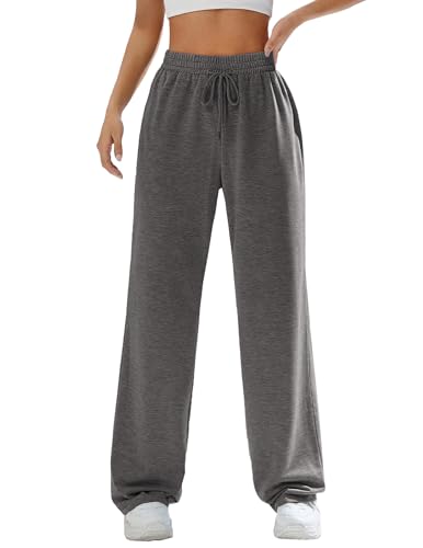 Zeagoo Hose Damen Lässige Hosen Damen Freizeithosen Weites Bein Bequeme Stoffhose mit Taschen und elastischem Bund Dunkelgrau M Zeagoo Hose Damen Lässige Hosen Damen Freizeithosen Weites Bein Bequeme Stoffhose mit Taschen und elastischem Bund Dunkelgrau M von Zeagoo