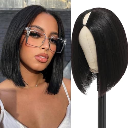 Wigs Glueless Short Bob Wig U Part Bob Wig 12 Inch Glueless Wig Human Hair Brazilian Wigs Human Hair Echthaar Perücke für Damen Schwarz Perücken 100% Brasilianisches Echthaar Wigs Glueless Short Bob Wig U Part Bob Wig 12 Inch Glueless Wig Human Hair Brazilian Wigs Human Hair Echthaar Perücke für Damen Schwarz Perücken 100% Brasilianisches Echthaar von Zealady