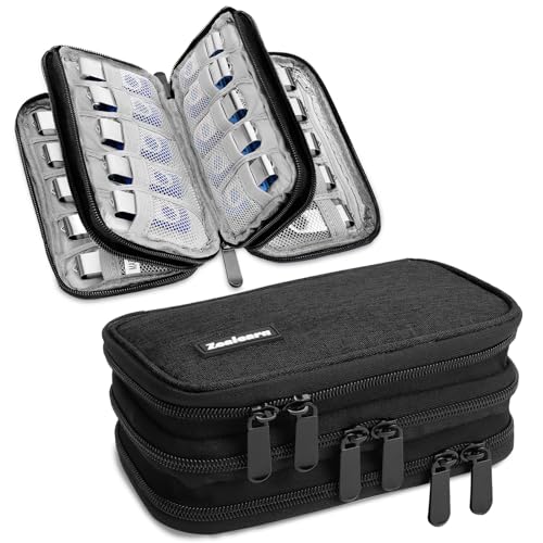 USB-Flash-Laufwerk-Hülle mit Etiketten, Geschenke für Männer, USB-Hülle Organizer hält 30 Stück, USB-Aufbewahrungshüllen, USB-Stick-Halter, Thumb Drive Hüllen, passend für Samsung/Sandisk USB-Flash-Laufwerk-Hülle mit Etiketten, Geschenke für Männer, USB-Hülle Organizer hält 30 Stück, USB-Aufbewahrungshüllen, USB-Stick-Halter, Thumb Drive Hüllen, passend für Samsung/Sandisk von Zealearn