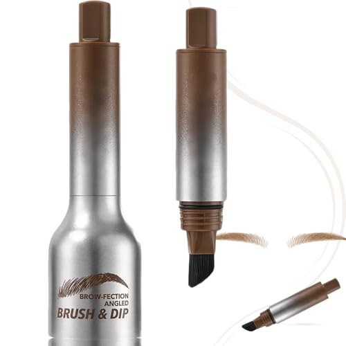 Zeaying 2 Stück Brow Fection Angle Brush & Dip, Augenbrauenstift Härchenzeichnung, Erzeugt Natürliche Augenbrauen, Brauenbürste Brow Lifting Set für Langanhaltende Formen am Haaransatz(02#TAUPE) Zeaying 2 Stück Brow Fection Angle Brush & Dip, Augenbrauenstift Härchenzeichnung, Erzeugt Natürliche Augenbrauen, Brauenbürste Brow Lifting Set für Langanhaltende Formen am Haaransatz(02#TAUPE) von Zeaying