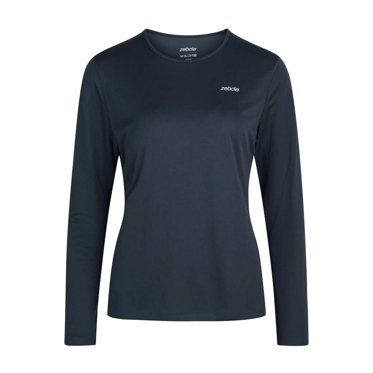 Zebdia Sports Bluse, Farbe: Blau, Größe: L, Damen von Zebdia