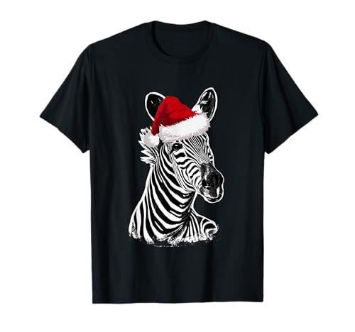 Zebra Christmas Zebra Xmas Tier Safari T-Shirt - Zebra Christmas - Herren, Damen, Unisex Kinder - Weihnachten Fans - Schwarz - Kurzarm - T-Shirt - S - EU Small Zebra Christmas Zebra Xmas Tier Safari T-Shirt - Zebra Christmas - Herren, Damen, Unisex Kinder - Weihnachten Fans - Schwarz - Kurzarm - T-Shirt - S - EU Small von Zebra Christmas