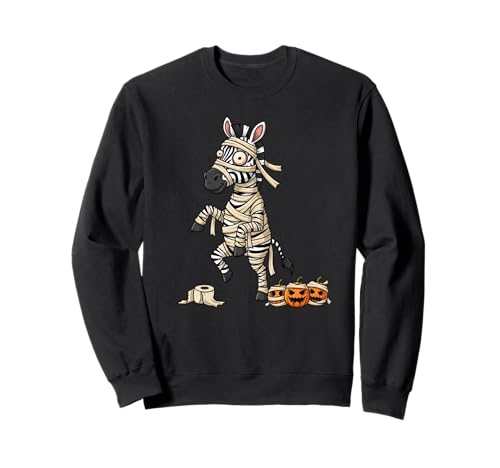 Lustiger Zebra Mummy Kürbis Halloween Kinder Herren Damen Sweatshirt Lustiger Zebra Mummy Kürbis Halloween Kinder Herren Damen Sweatshirt von Zebra Lovers Cute Halloween Outfits for Boy Girl