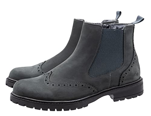 Zecchino d'Oro Stiefel F08-3855 Stiefeletten Budapester Lammfell Grau, Schuhgröße:EUR 39 von Zecchino d'Oro