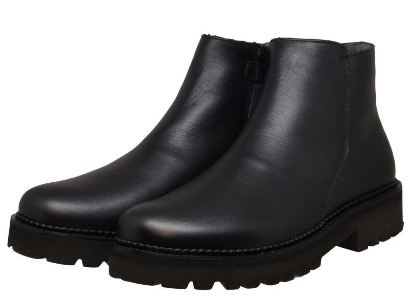 Zecchino d'Oro Zecchino d'Oro A13 1315 Ankleboots Stiefeletten Lammfell schwarz Schnürstiefelette von Zecchino d'Oro