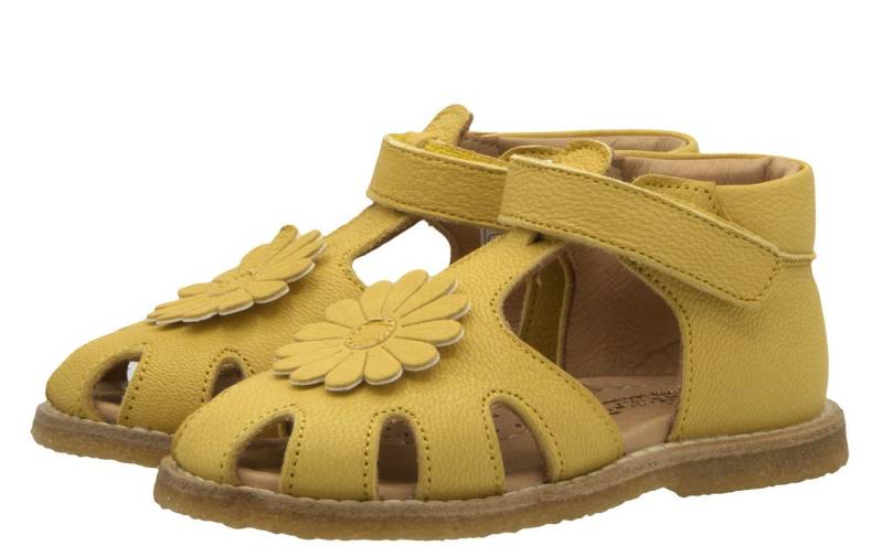 Zecchino d'Oro Zecchino d'Oro Sanlalen Lauflenschuhe Mädchen N6-0616 Leder Gelb Sandalette von Zecchino d'Oro