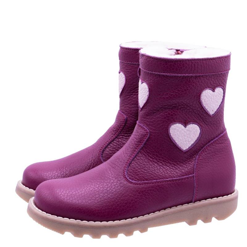 Zecchino d'Oro Zecchino d'Oro Stiefel A09 926 Boots Lammfell Beerenrot Schnürstiefelette von Zecchino d'Oro