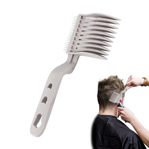 Zecnaud Professional Haarschneidekamm Set 2 Stück Für Männer Selber Schneiden Präzises Fade Design Leichtes Material Effizienter Bartstyling (C) von Zecnaud
