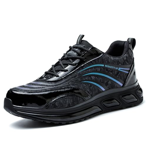 Zedazoom Stahlkappe Sicherheitsschuhe Leichte Atmungsaktive Trainingsschuhe Verschleiß- Druckfeste Modische Bequeme Arbeitsschuhe Für Männer Frauen von Zedazoom