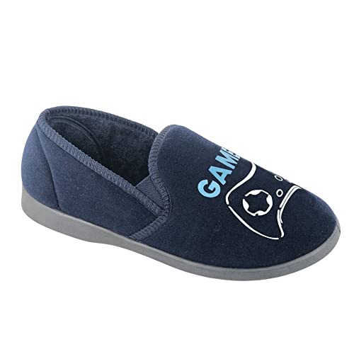 Zedzzz Gamer Jungen Velours-Hausschuhe Marineblau, marineblau, 30 EU Zedzzz Gamer Jungen Velours-Hausschuhe Marineblau, marineblau, 30 EU von Zedzzz