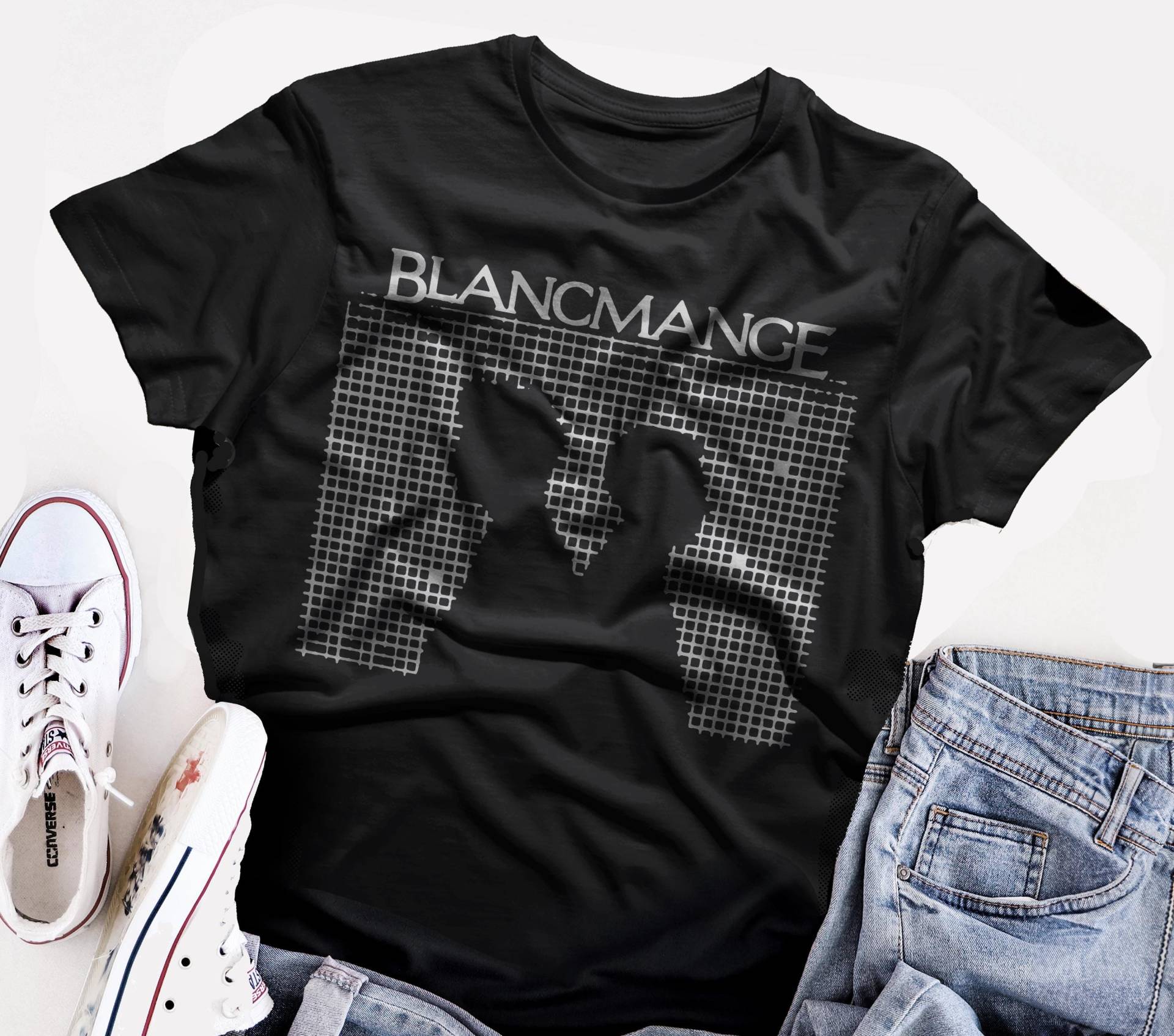 Blancmange Band T-Shirt Kurzärmeliges Unisex-T-Shirt Blancmange Band T-Shirt Kurzärmeliges Unisex-T-Shirt von ZeePress