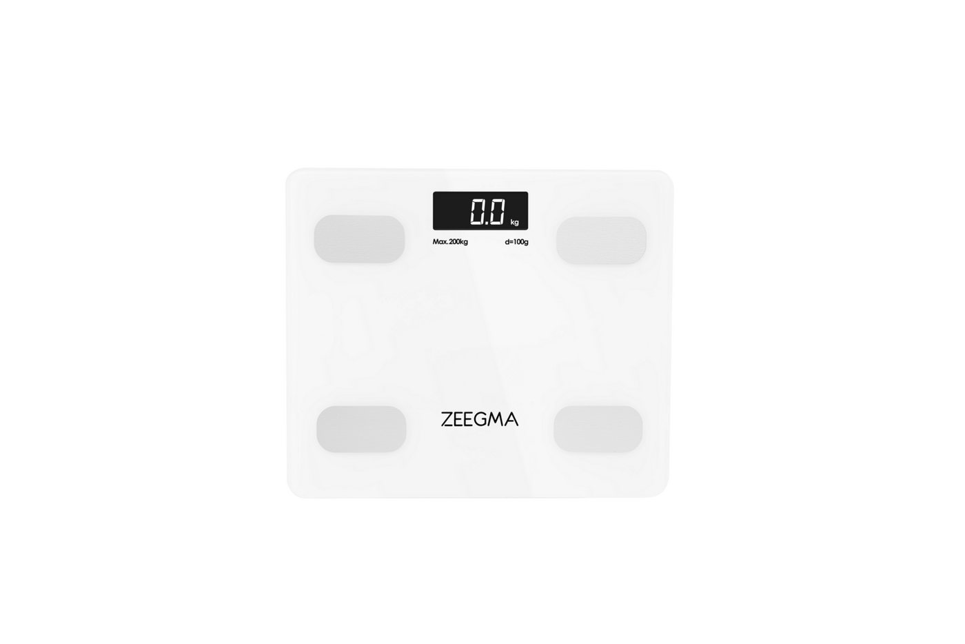 Zeegma Personenwaage GEWIT, 17 Körperparametern doppelt gehärtetes Glas 200 kg APP Zeegma Personenwaage GEWIT, 17 Körperparametern doppelt gehärtetes Glas 200 kg APP von Zeegma