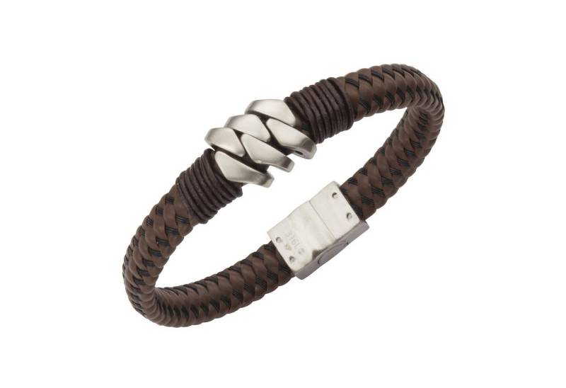 Zeeme Armband Leder mit Edelstahlverschluß von Zeeme