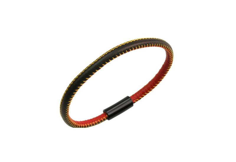Zeeme Armband echt Leder mit Deutschland-Farben 21cm von Zeeme