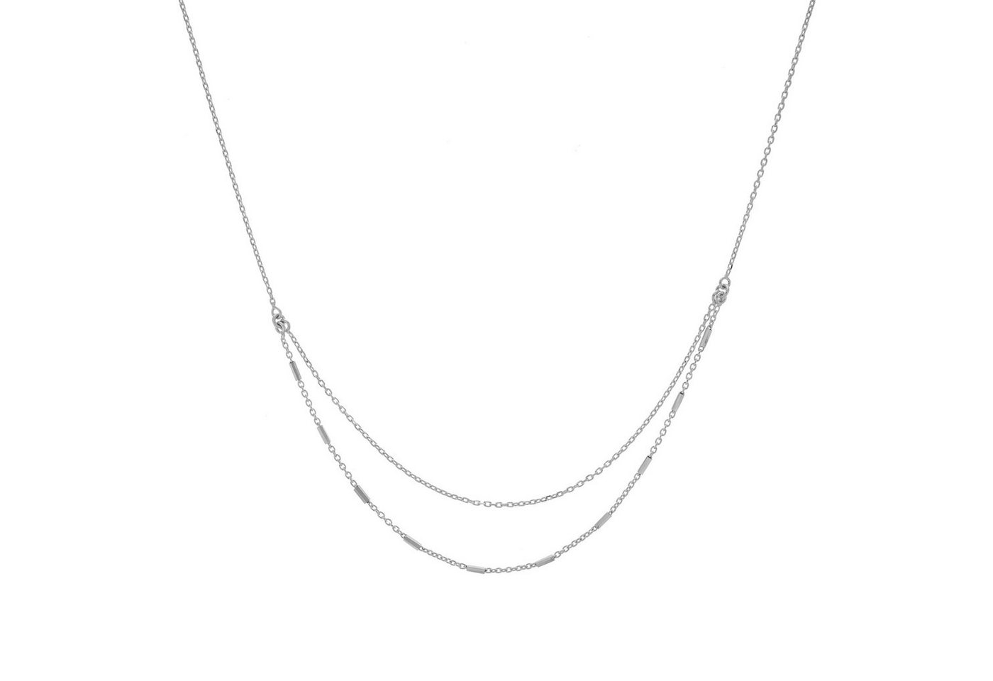 Zeeme Collierkettchen 925/- Sterling Silber Stäbchen 2-reihig von Zeeme