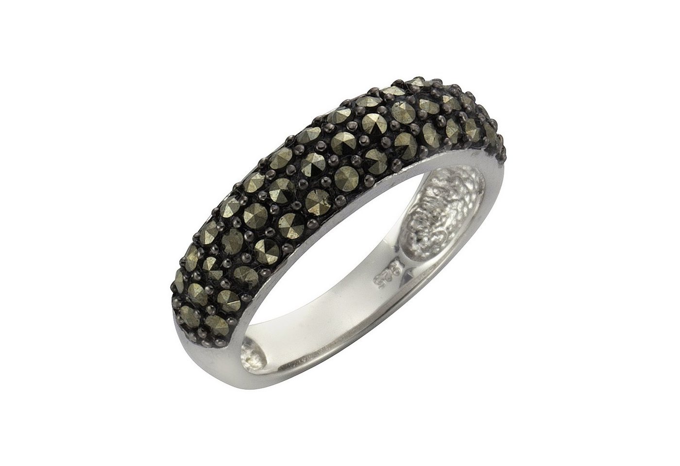 Zeeme Fingerring 925/- Sterling Silber Markasit von Zeeme