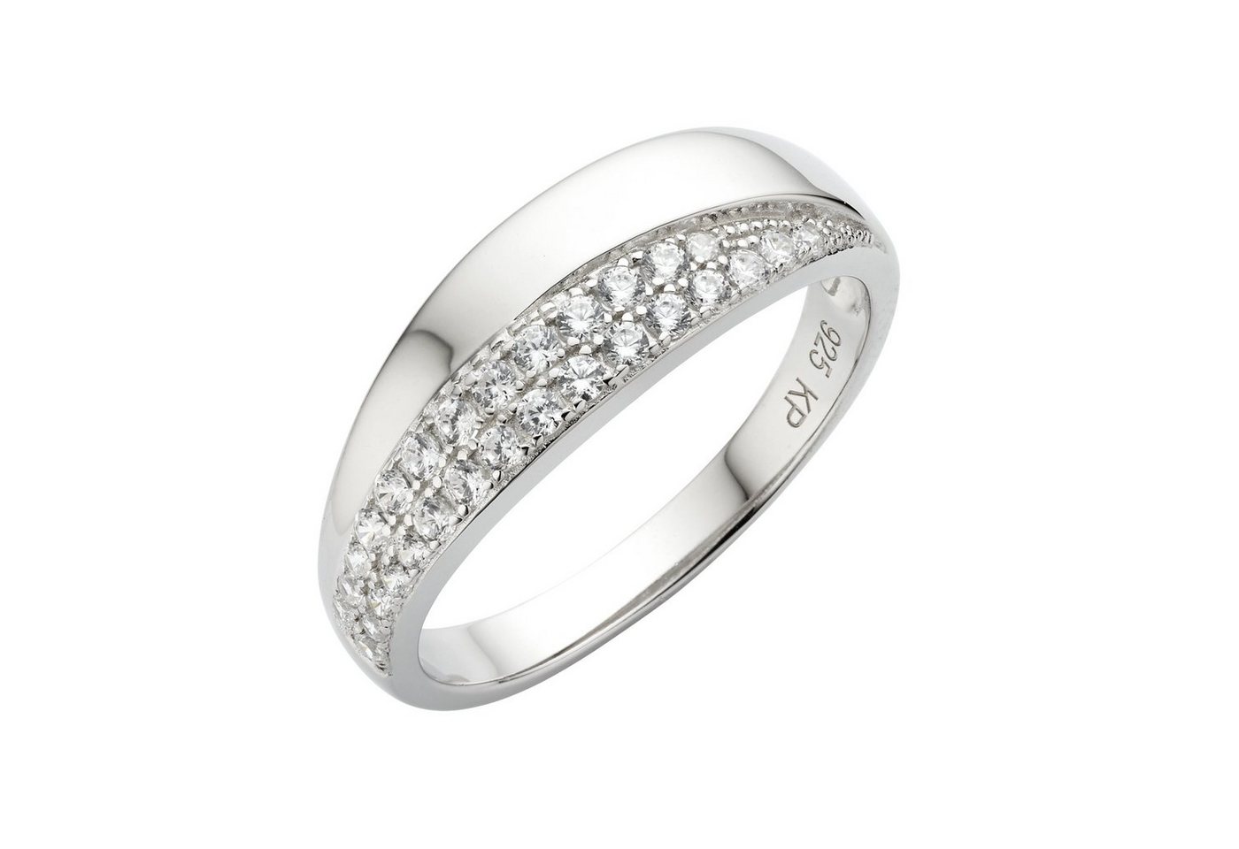 Zeeme Fingerring 925/- Sterling Silber Zirkonia weiß von Zeeme