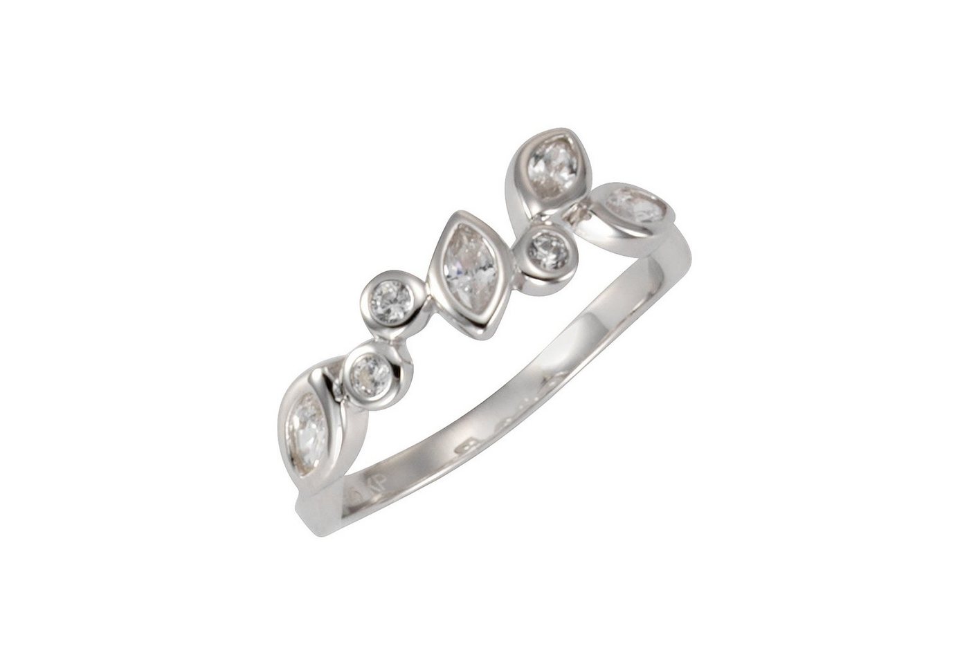 Zeeme Fingerring 925/- Sterling Silber rhod. Zirkonia von Zeeme