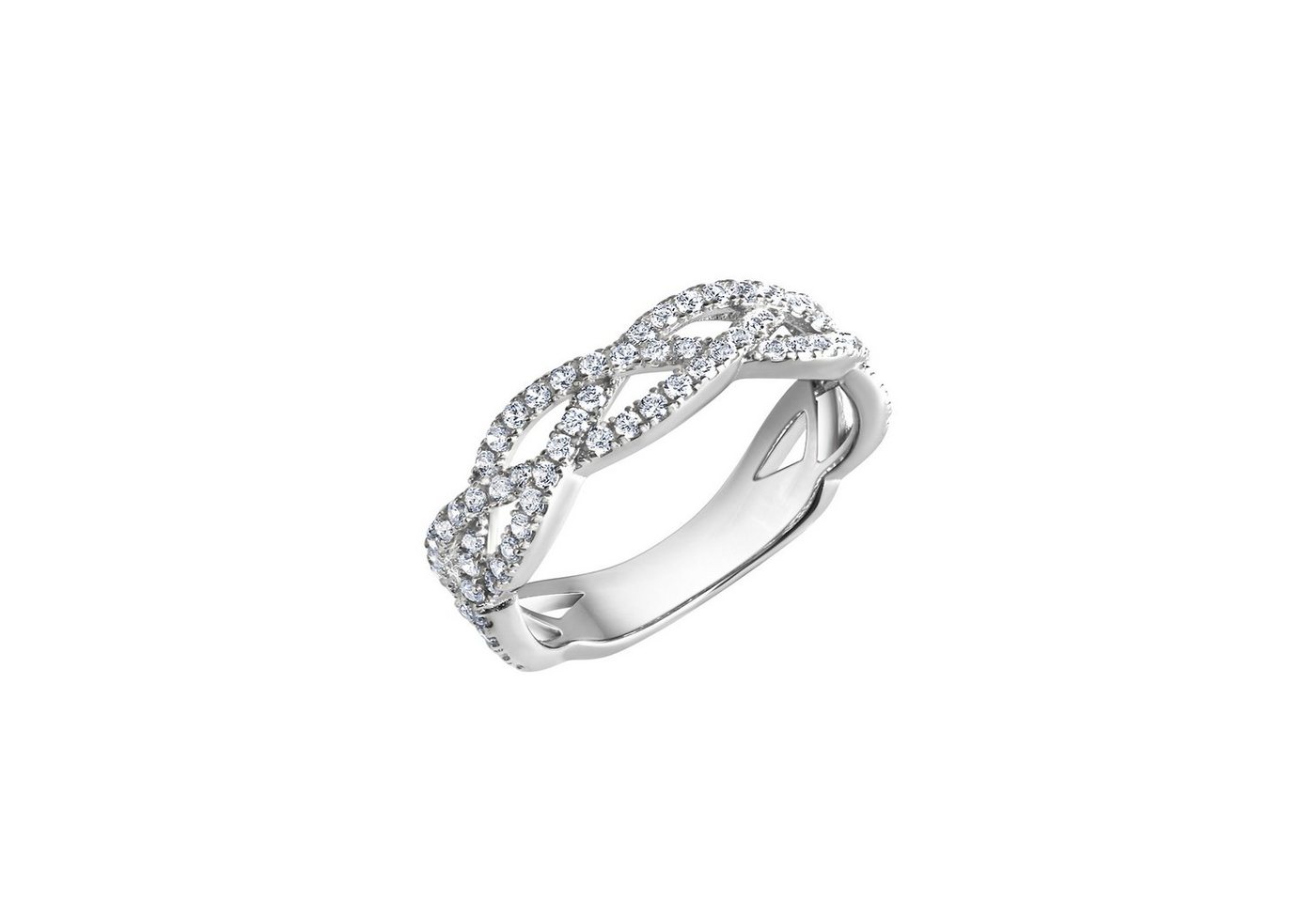 Zeeme Fingerring Silber 925 rhodiniert mit Zirkonia weiß Zeeme Fingerring Silber 925 rhodiniert mit Zirkonia weiß von Zeeme