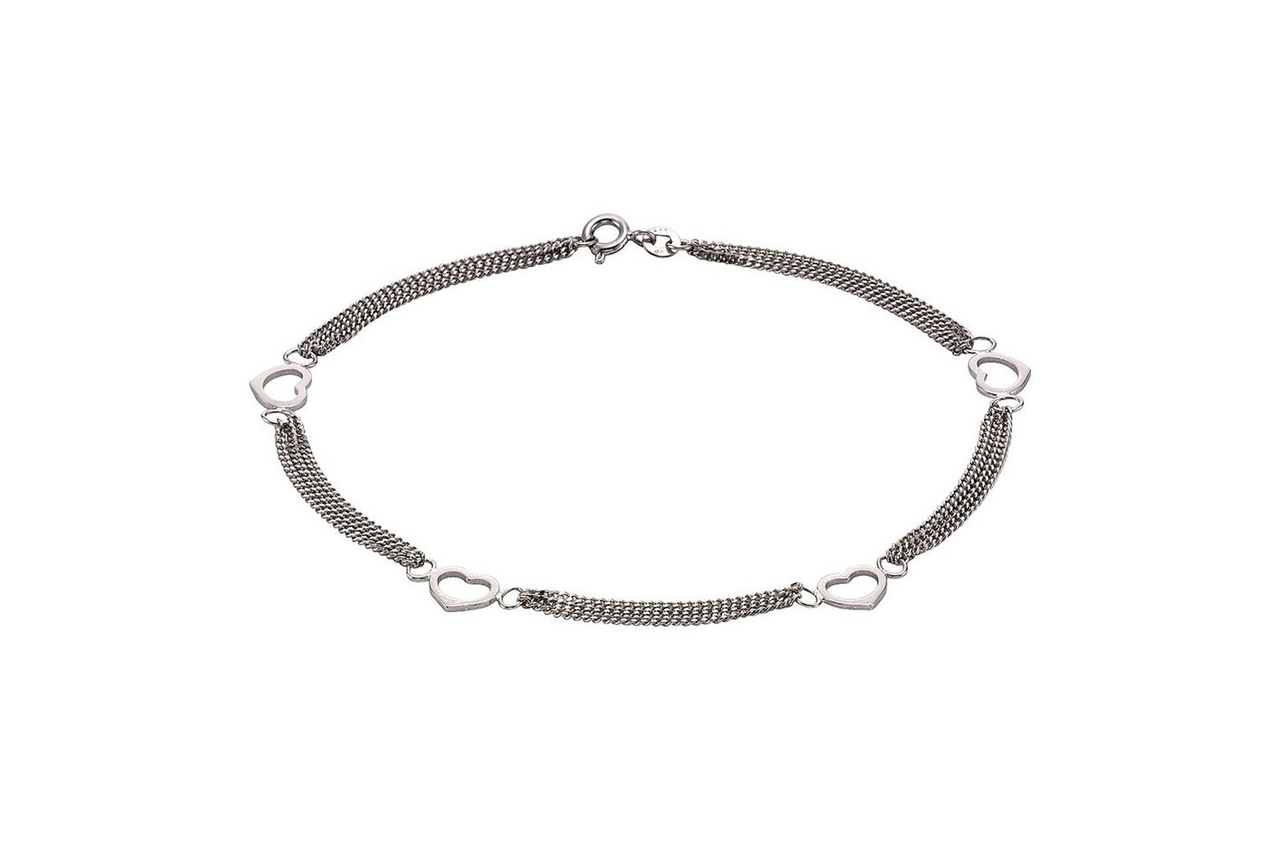 Zeeme Fußkette 925/- Sterling Silber Herzmotiv von Zeeme