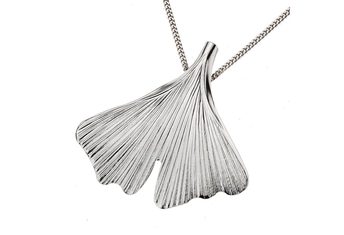 Zeeme Kette mit Anhänger 925/- Sterling Silber 45cm lang Ginko von Zeeme