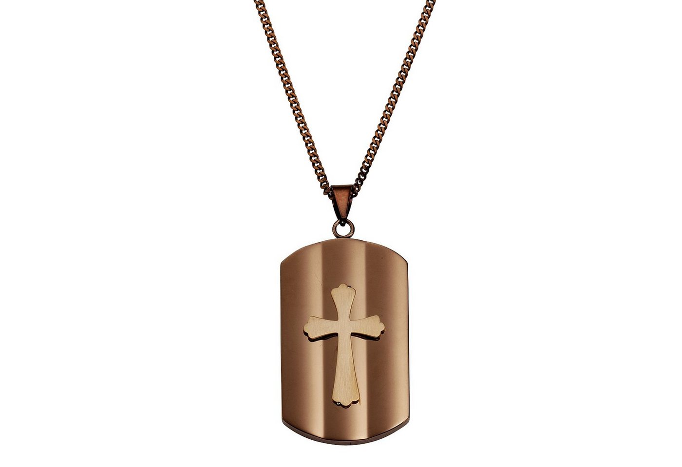 Zeeme Kette mit Anhänger Edelstahl Kreuz von Zeeme