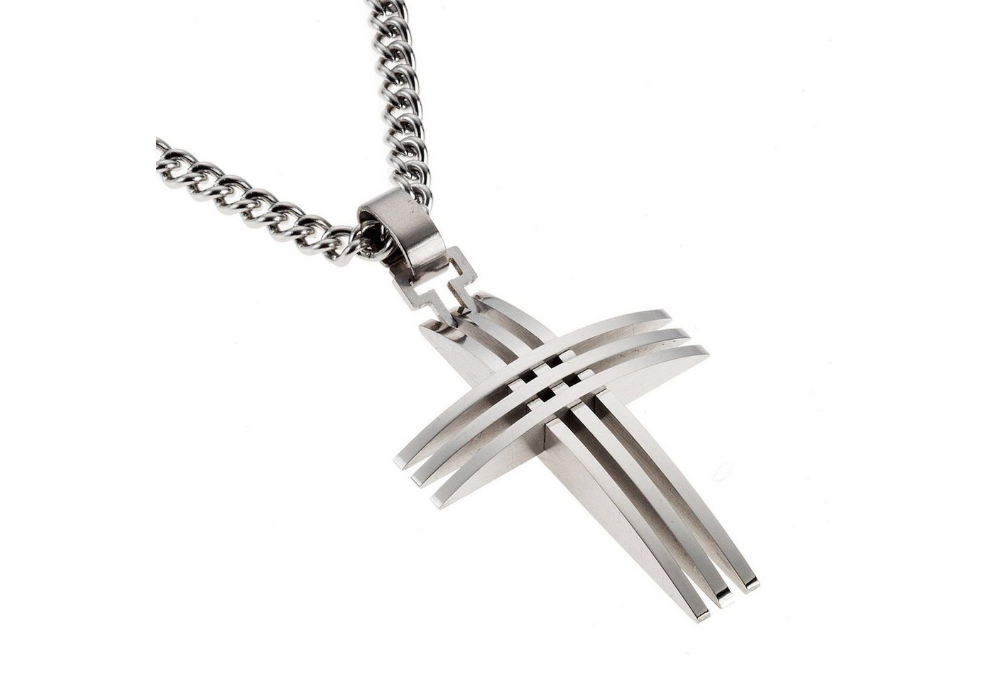 Zeeme Kette mit Anhänger Edelstahl Kreuz von Zeeme