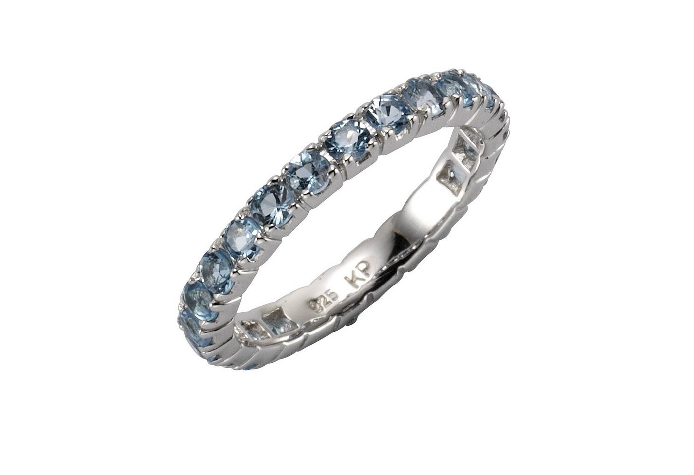 Zeeme Fingerring 925/- Sterling Silber Blautopas von Zeeme