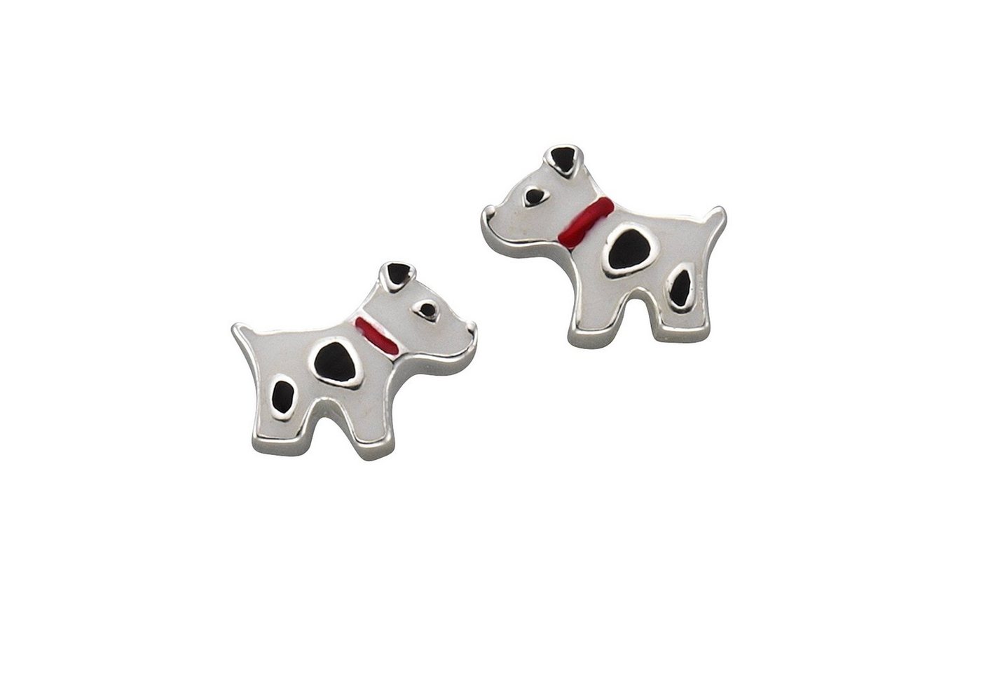 Zeeme Paar Ohrstecker Silber 925 Motiv Hund von Zeeme