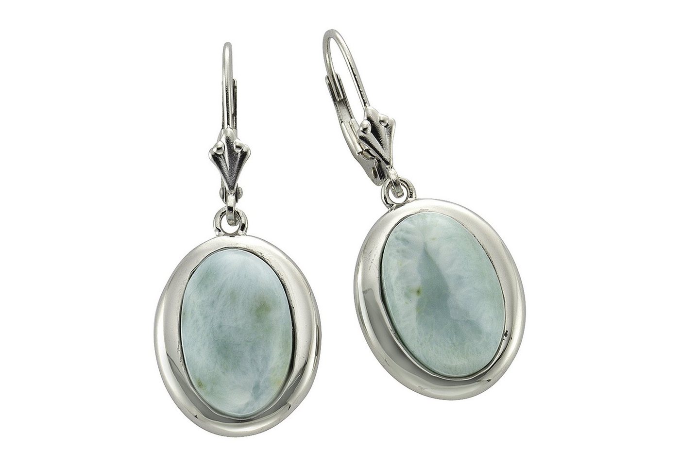 Zeeme Paar Ohrhänger 925/- Sterling Silber Larimar von Zeeme