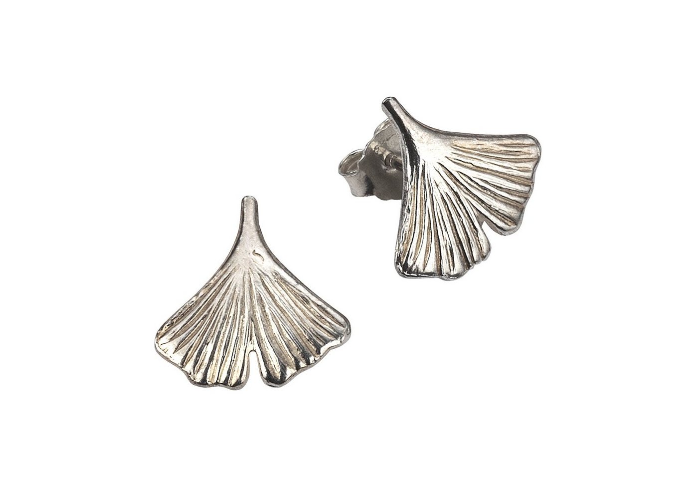 Zeeme Paar Ohrstecker 925/- Sterling Silber Motiv Ginko von Zeeme