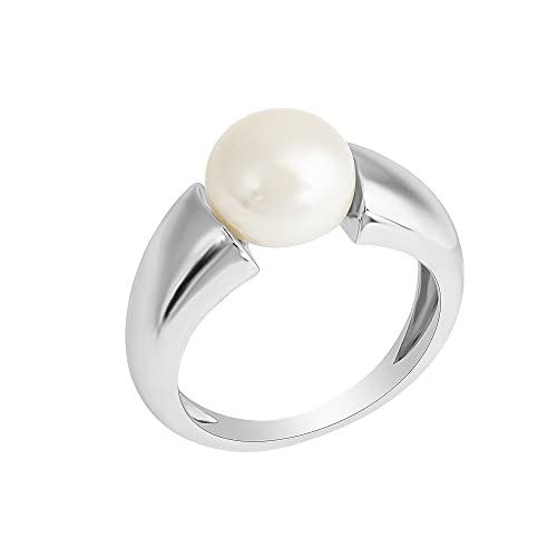 Zeeme Pearls Damen Ring 925/- Sterling Silber Glänzend weiß 360272152 von Zeeme